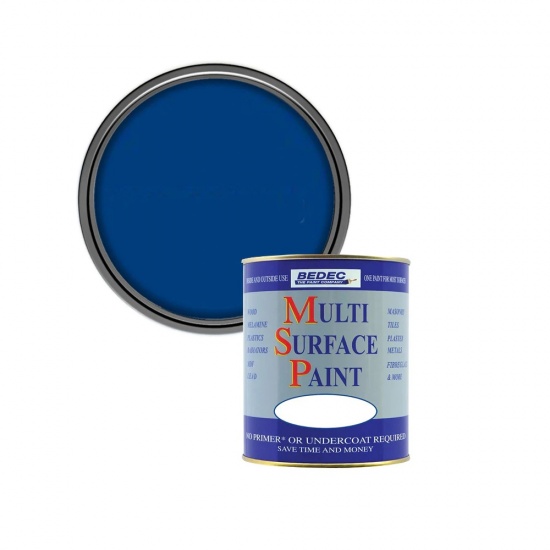 Bedec Multi Surface Paint Soft Satin 750ml - Oxford Blue